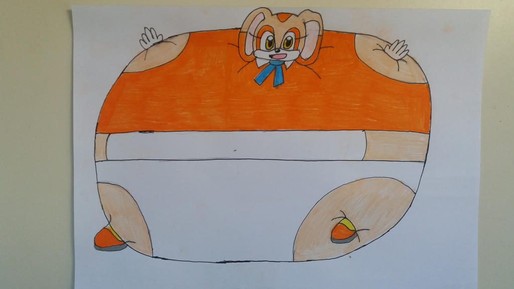 More Inflated Cream the Rabbit by 95DArts on DeviantArt