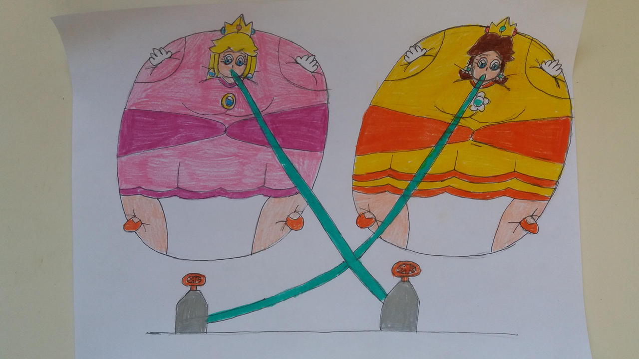 Perlious Inflate Peach and Daisy Helium Inflation by 95DArts on DeviantArt