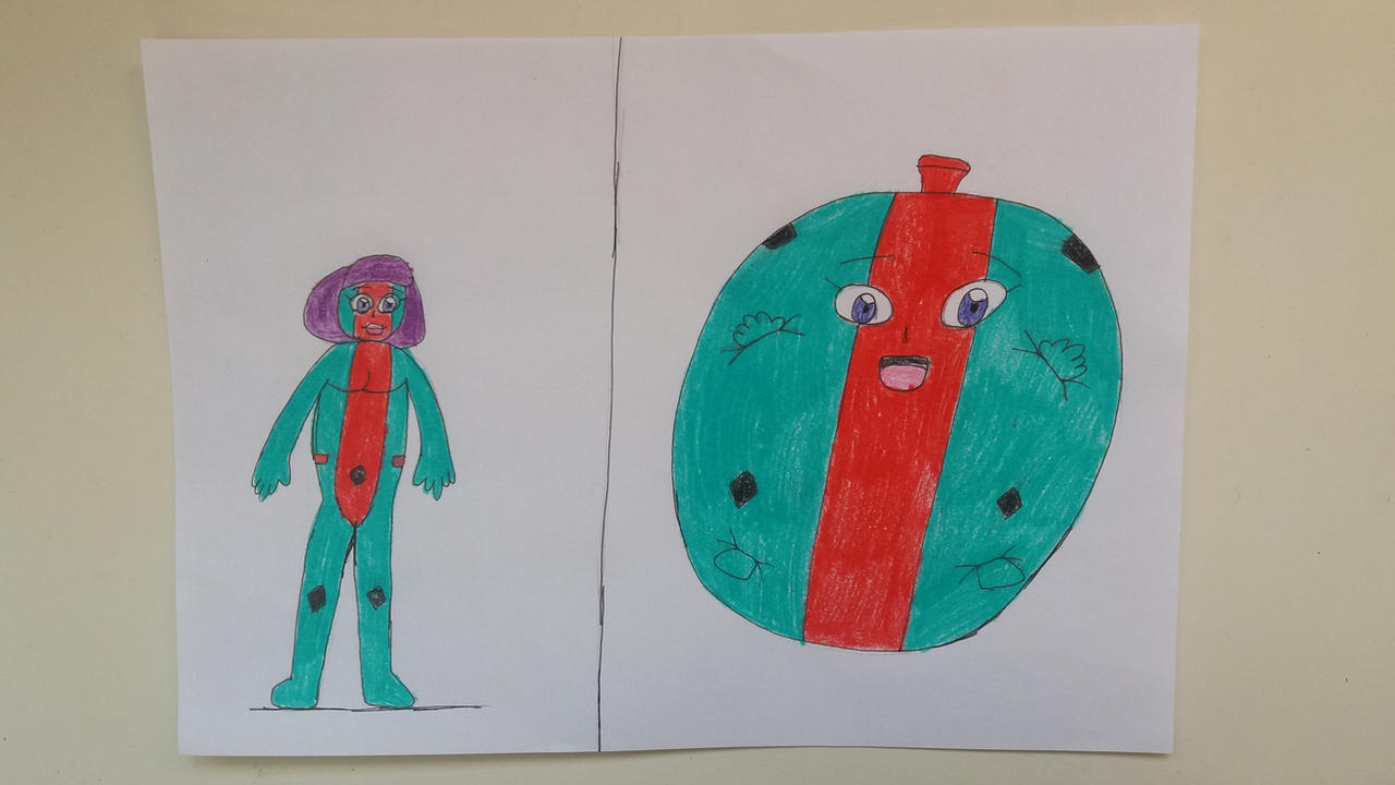 Pooko Normal and Inflated by 95DArts on DeviantArt