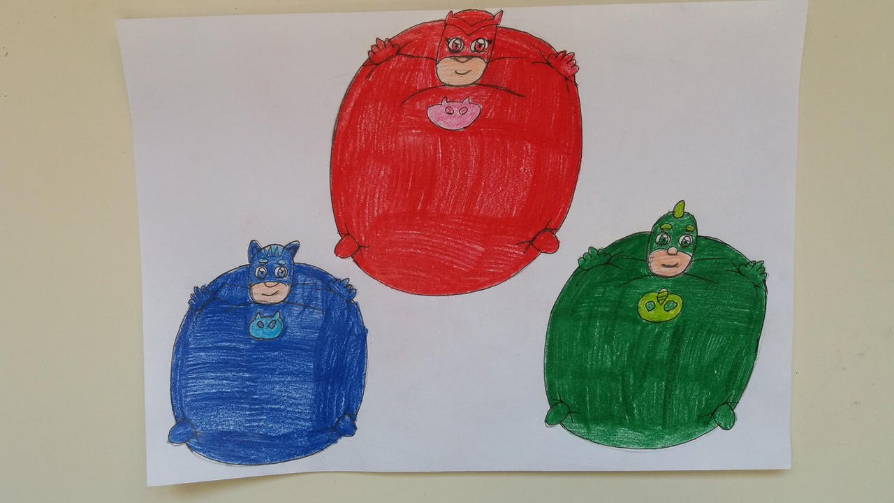PJ Masks Balloons by 95DArts on DeviantArt