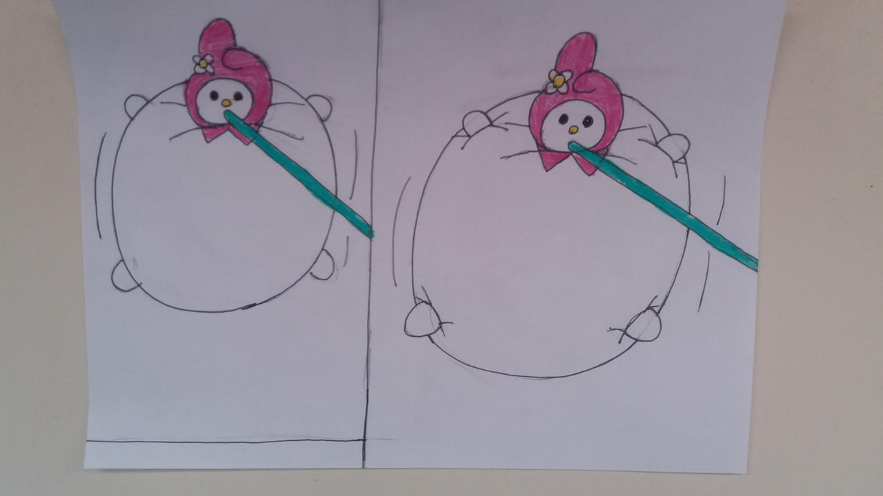 Musical Fat Inflation My Melody Inflation Part 2 by 95DArts on DeviantArt