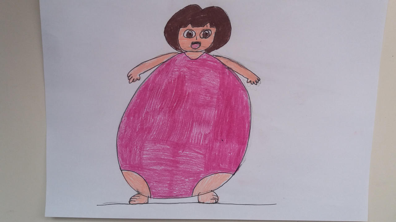 Bloated Dora (Swimsuit) by 95DArts on DeviantArt