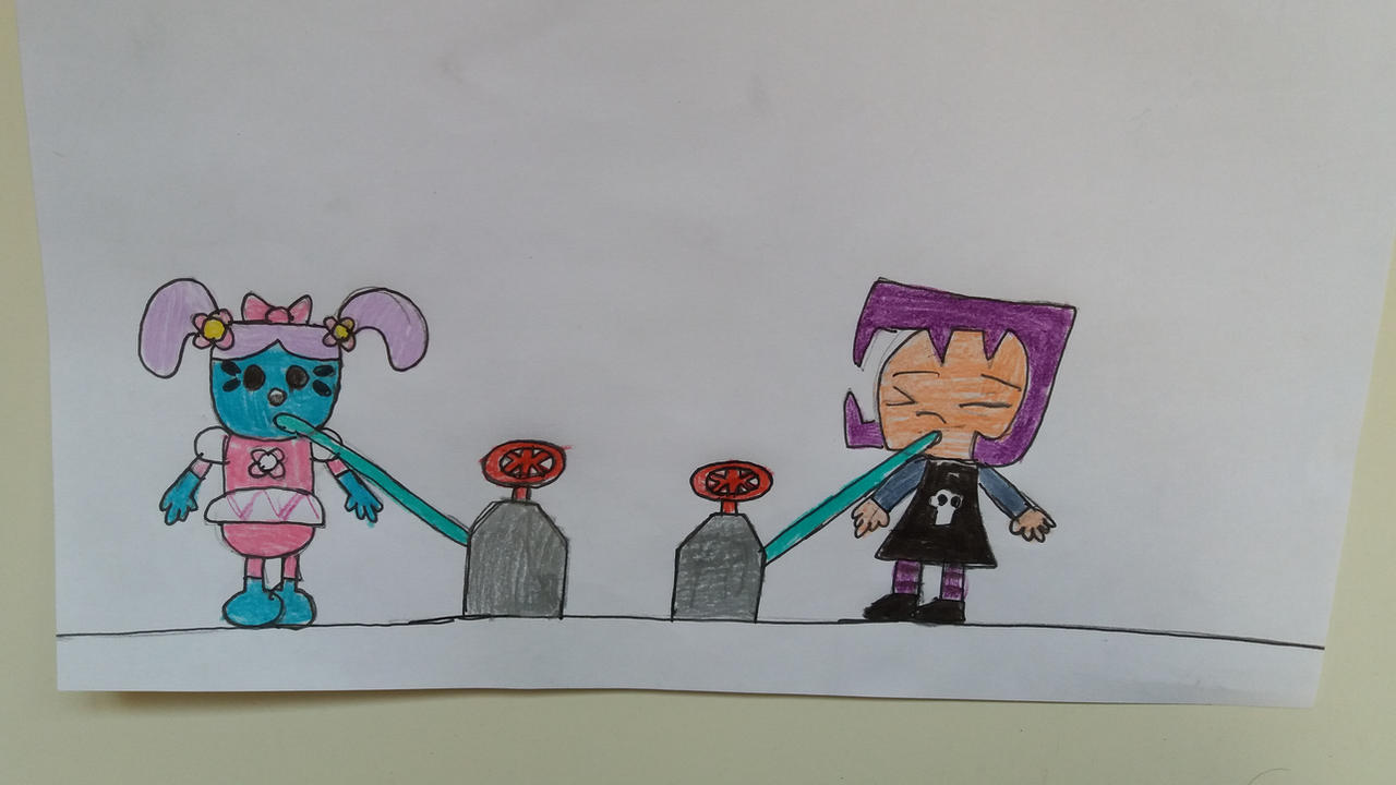 Daizy and Gaz Helium Inflation Part 1 by 95DArts on DeviantArt