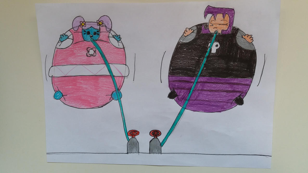 Daizy and Gaz Helium Inflation Part 3 by 95DArts on DeviantArt