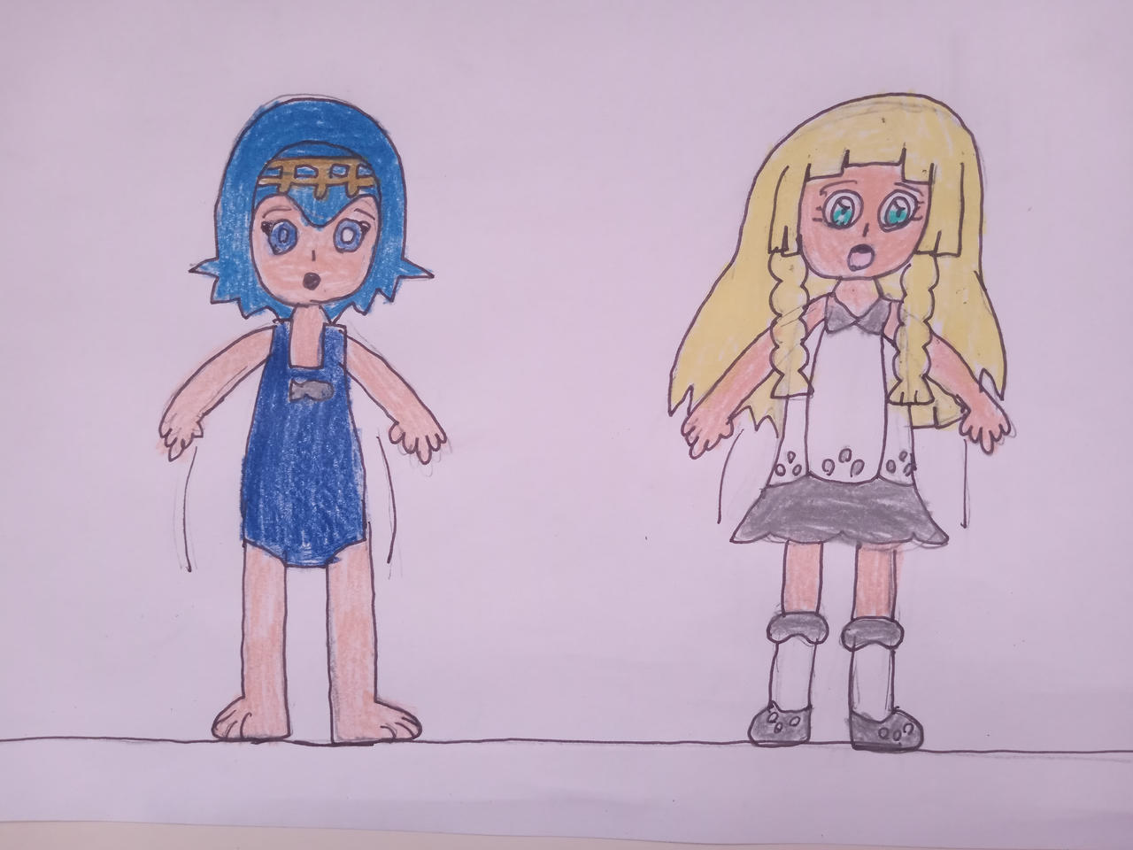 Lana and Lillie Inflation and Deflation Part 1 by 95DArts on DeviantArt
