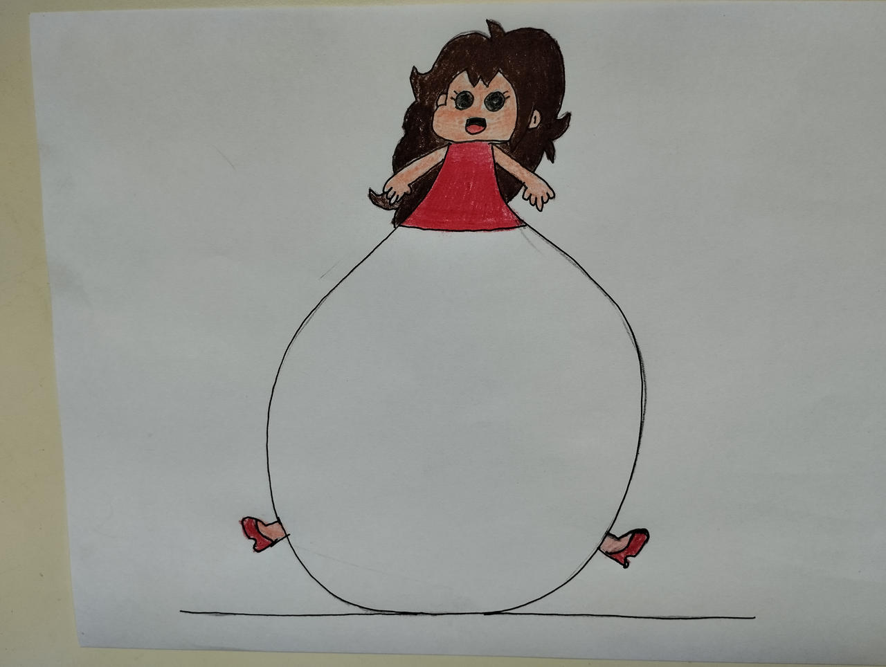 Girlfriend Inflation Bottom by 95DArts on DeviantArt