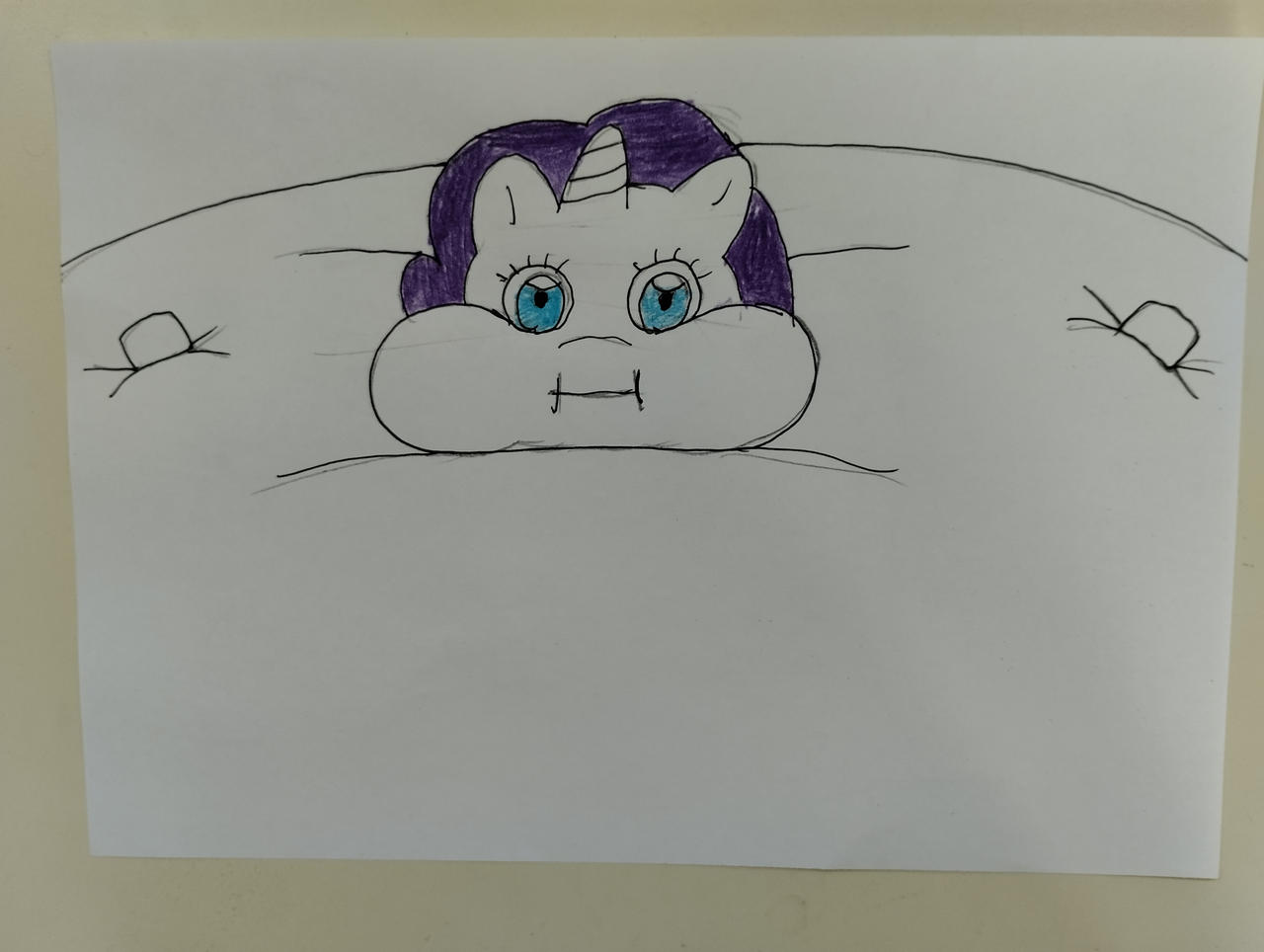 Rarity Massively Inflated by 95DArts on DeviantArt