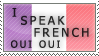 I Speak French Stamp