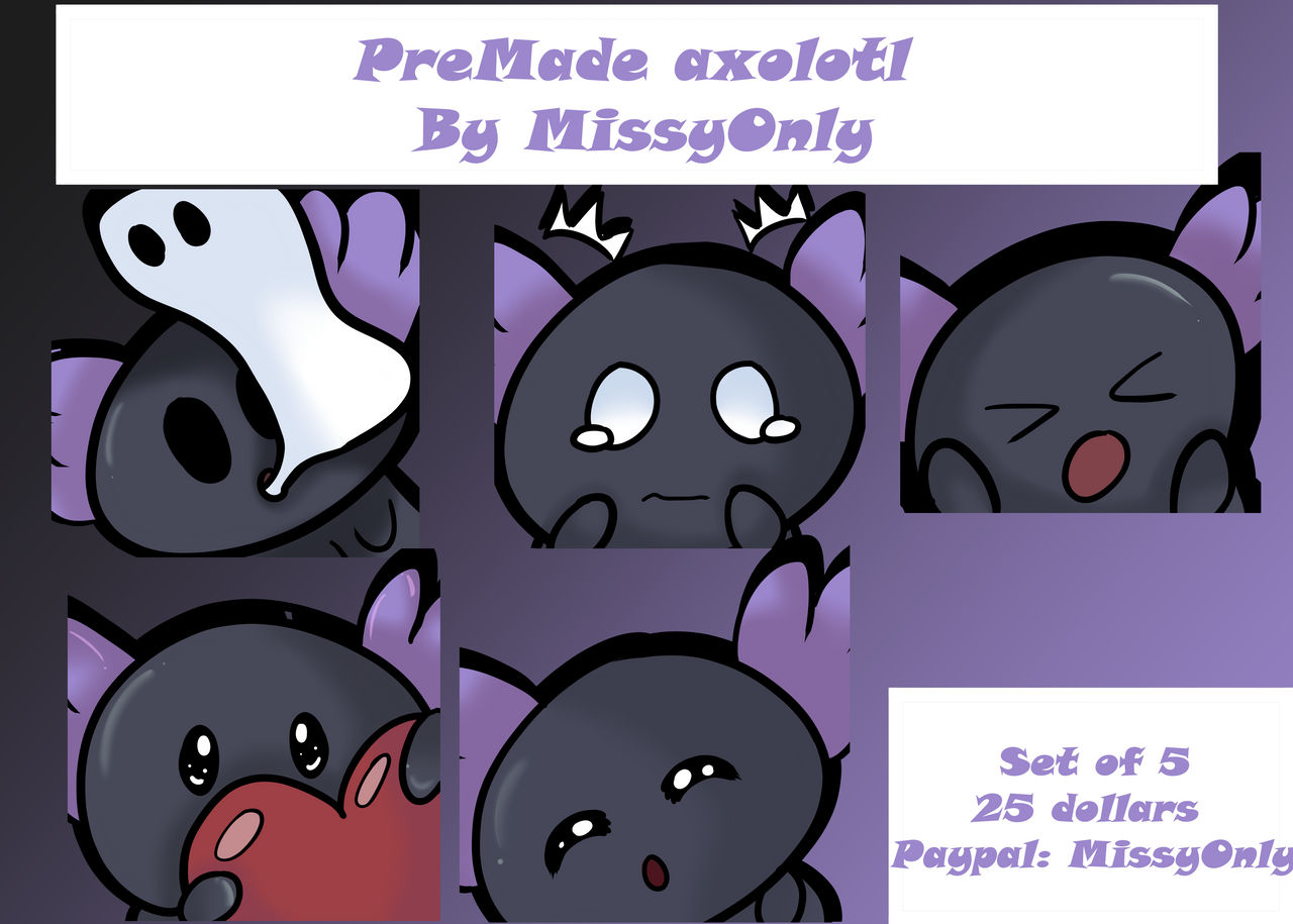 Axolotl premade sheet by LilMisCreepypasta on DeviantArt
