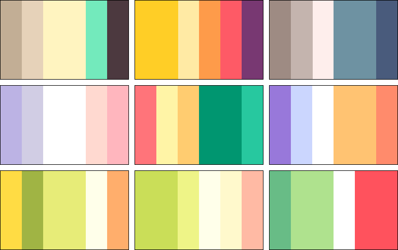 color palettes 4 by RRRAI on DeviantArt
