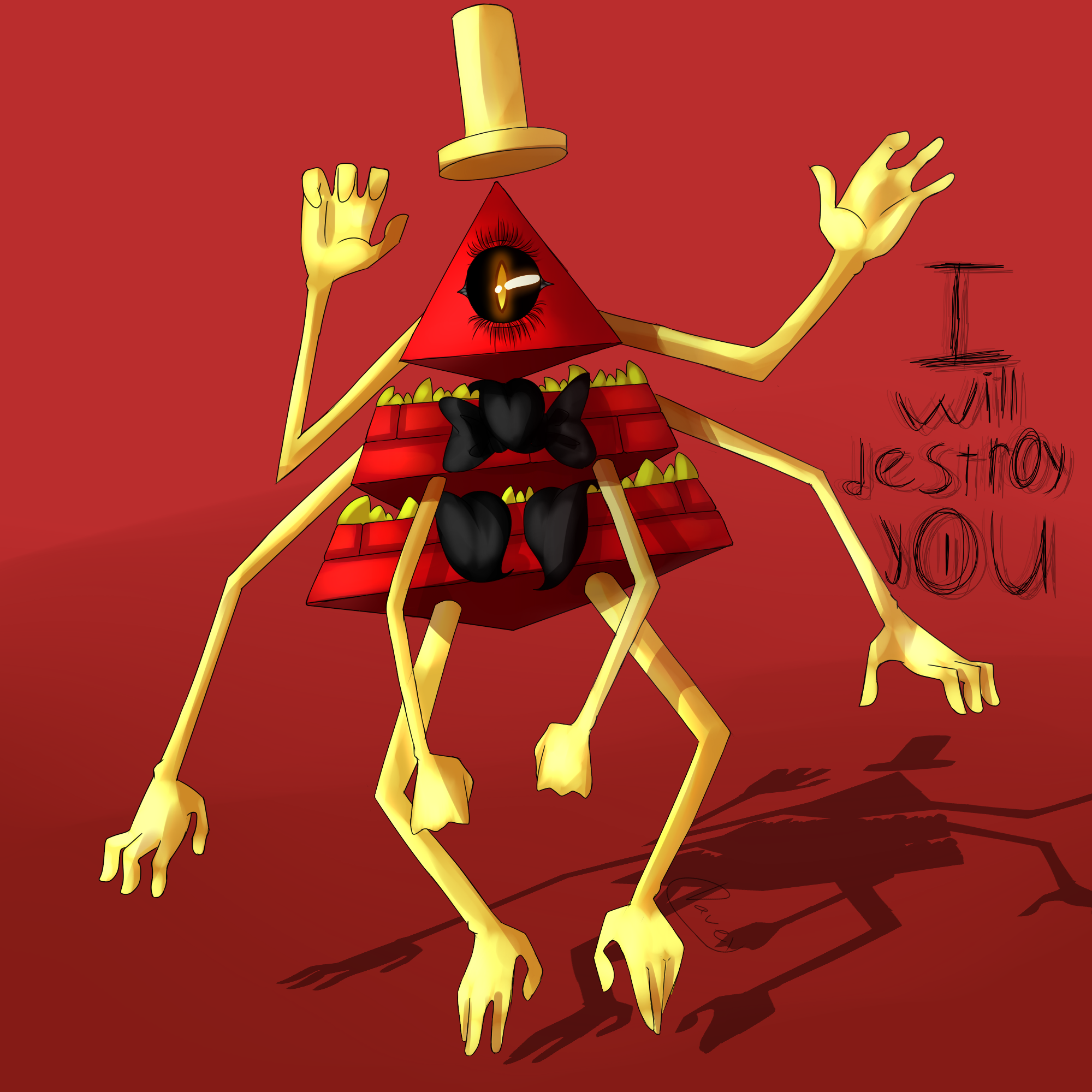 Bill Cipher Inverting Face Bill Cipher by DaveyFane on DeviantArt