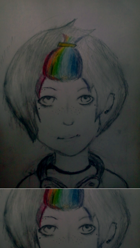 rainbow girl