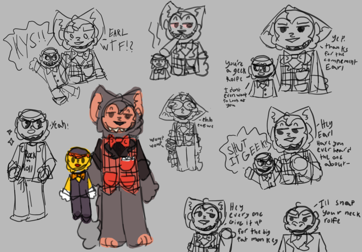 Rolfe and Earl doodles by Foxy7879 on DeviantArt