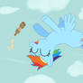 Rainbow Dash Drunk In The Sky!