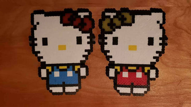 Hello Kitty - Kitty and Mimmy Perler