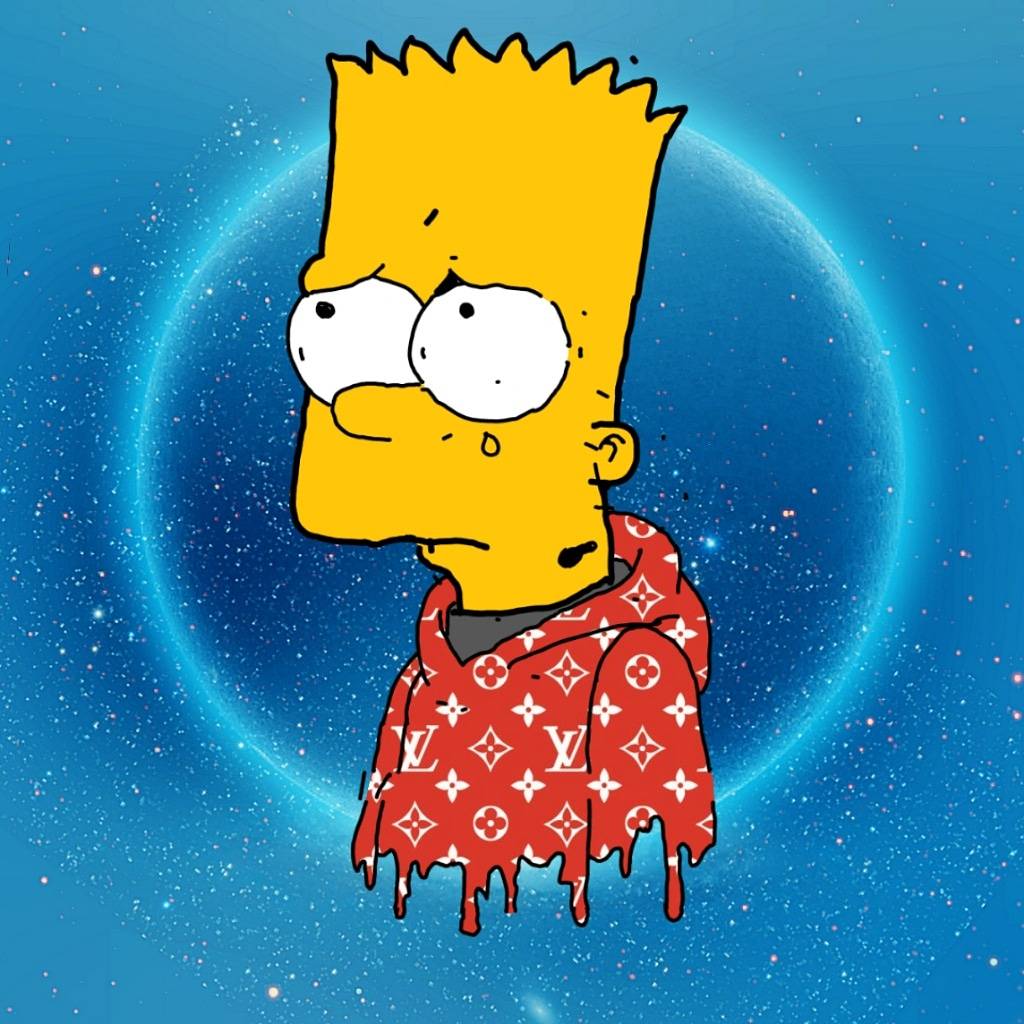 Bart Simpson Supreme X Lv By Theboynamedmuzaffer On Deviantart