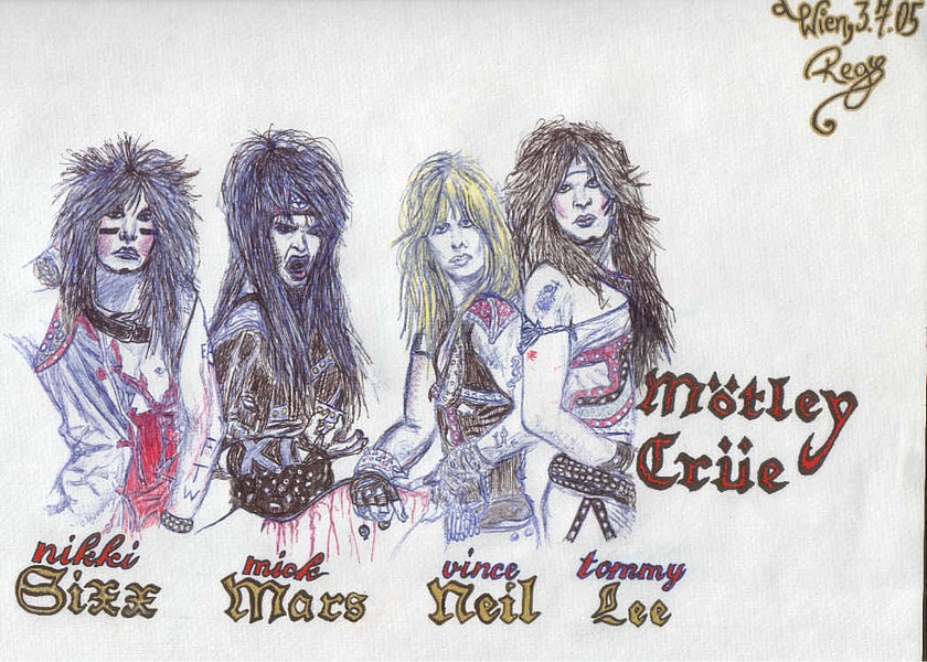 My first Motley Crue Drawing