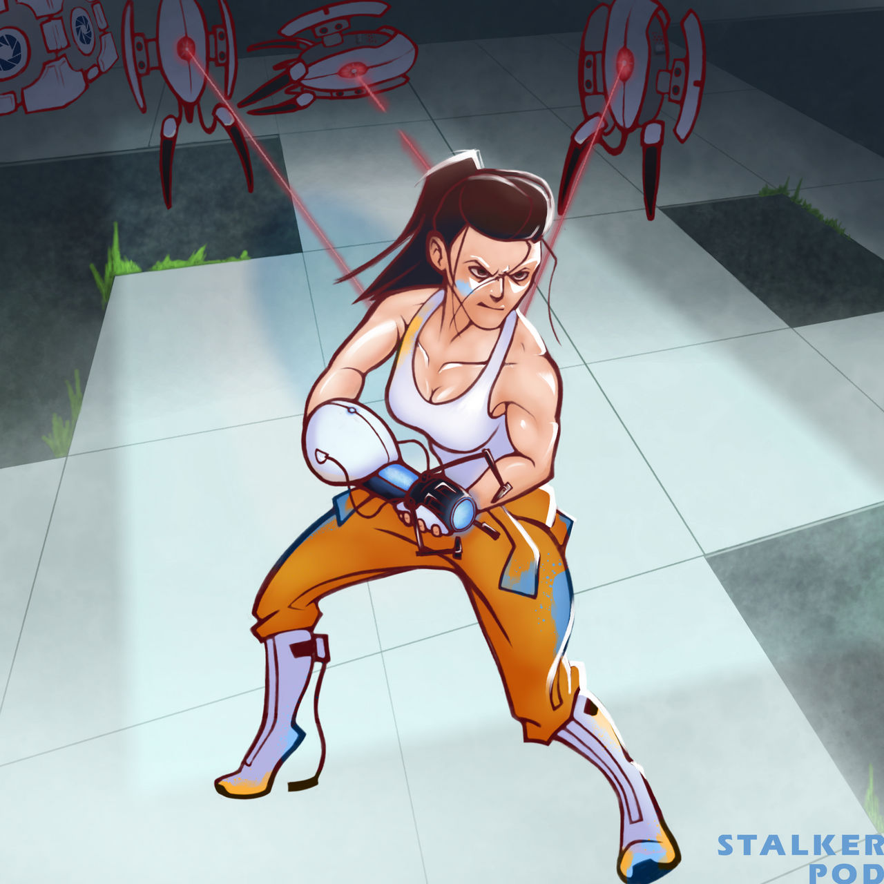 Buff Chell Chell by StalkerPod on DeviantArt