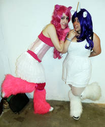 Pinkie pie and Rarity cosplay
