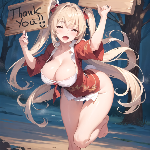 Thank you on a wooden board