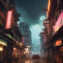 02026-Desolated cyberpunk city