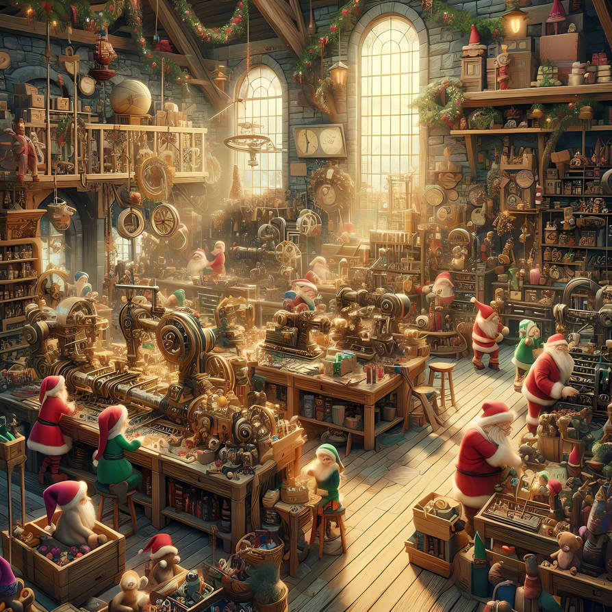 Santa Helper Engineer Santa's helper getting ready for the big day. by BrazenBrotheler on ...