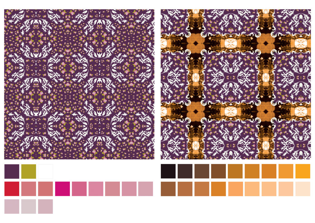 Show Theme Pattern Pattern design presentation and color scheme by VanillaBlossomCandy on ...