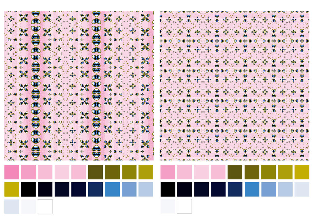 The pattern design with the color palette by VanillaBlossomCandy on ...