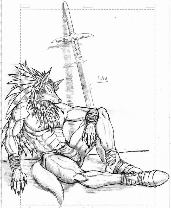 Werewolf long sword warrior