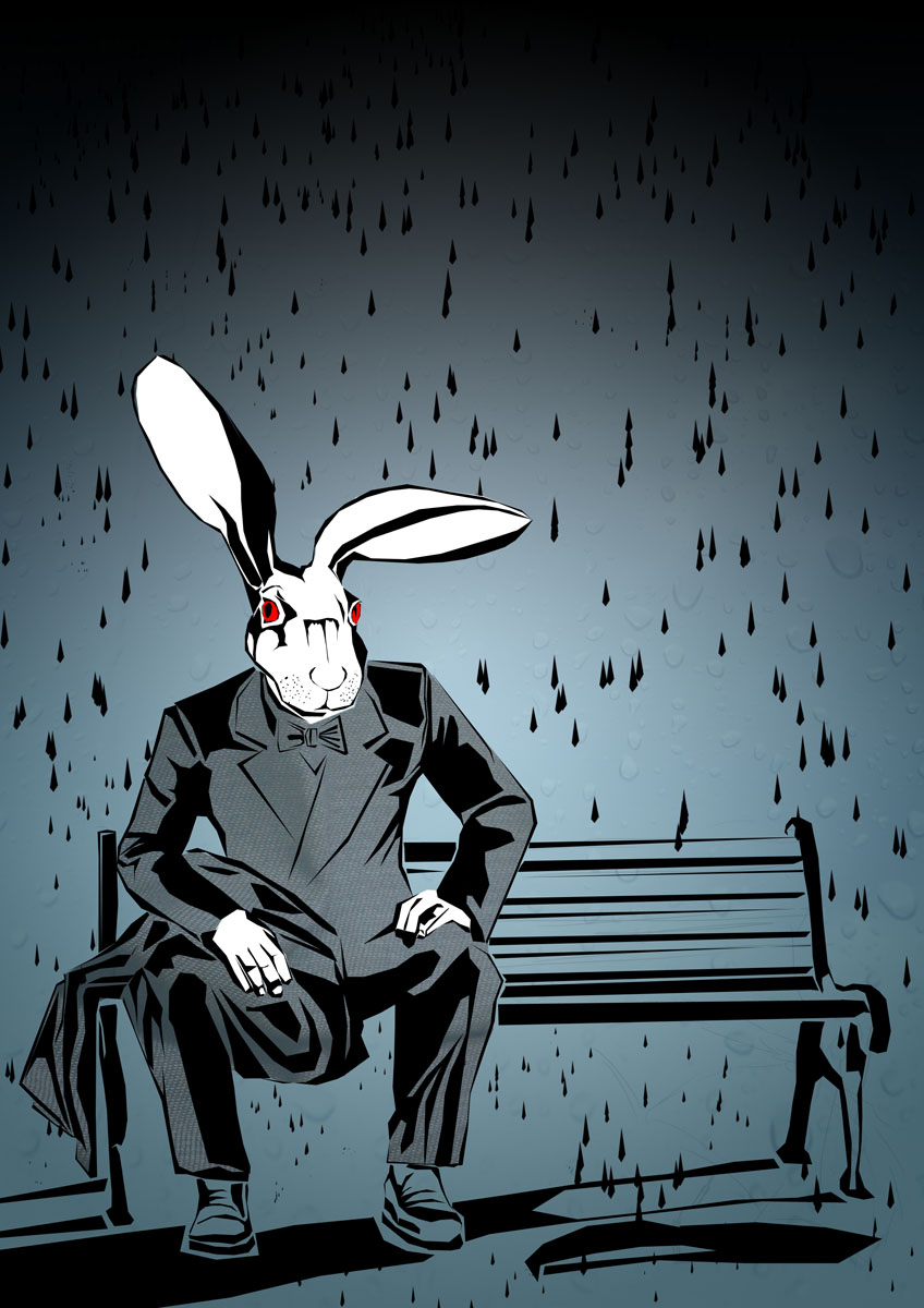 Hare and the rain