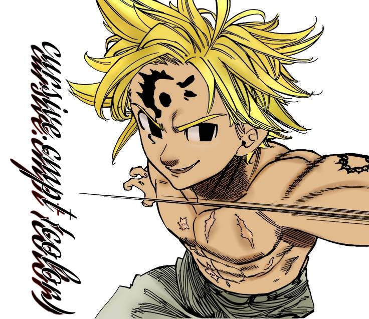 Meliodas manga coloring seven deadly sins by cursivecmpt on DeviantArt
