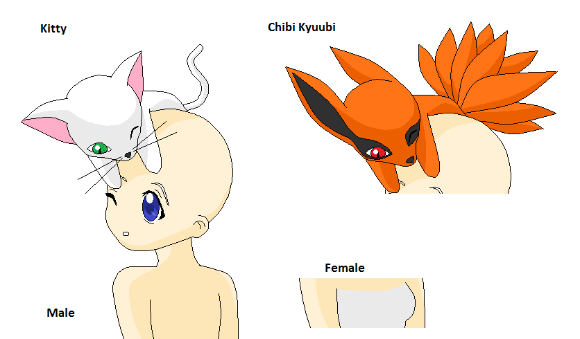 pic Chibi Base Couple Hug chibi kyuubi or kitty hug base by