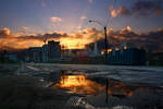 Docklands Sunrise HDR by Braunaudio