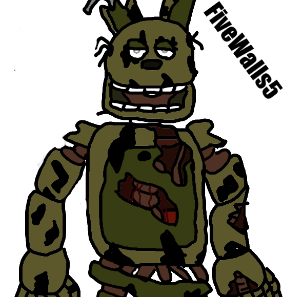 Springtrap Fan Art 1 by FiveWalls5 on DeviantArt