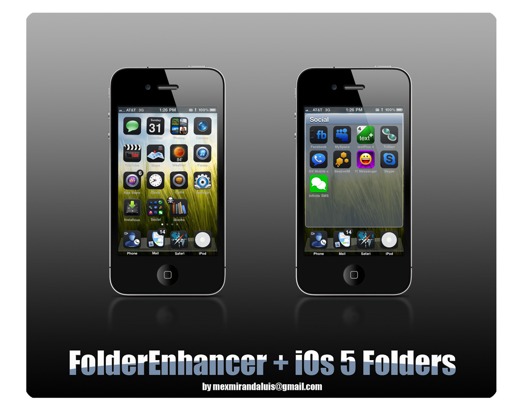 iOs 5 Folders. by Mexmirandaluis on DeviantArt