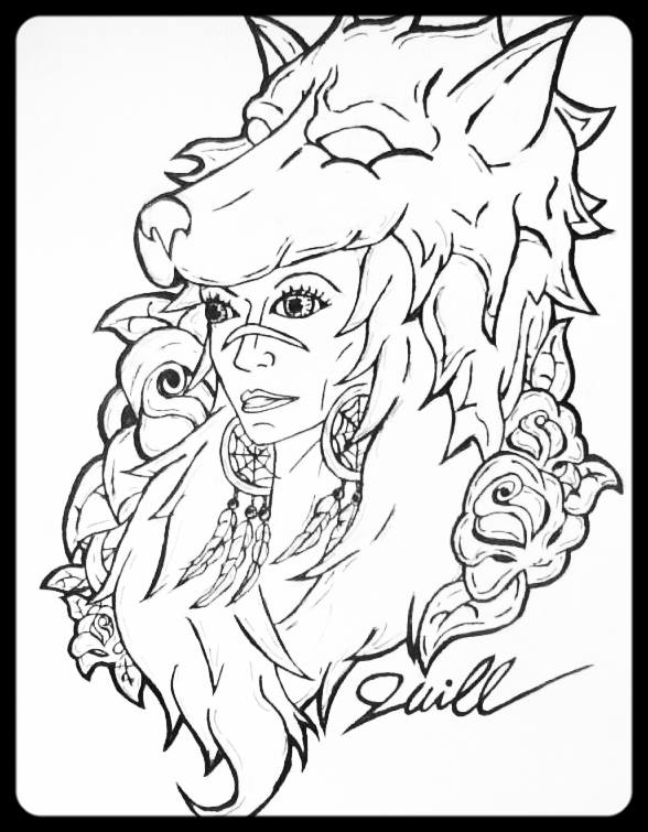 Wolf Girl By Raphturetarts On Deviantart