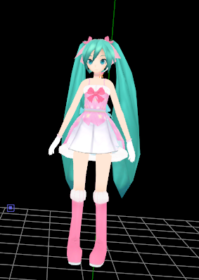 PD haruka style miku WIP