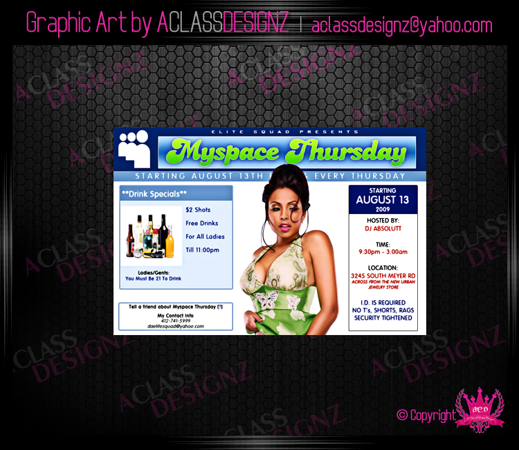 Flyer_Myspace Thursdays