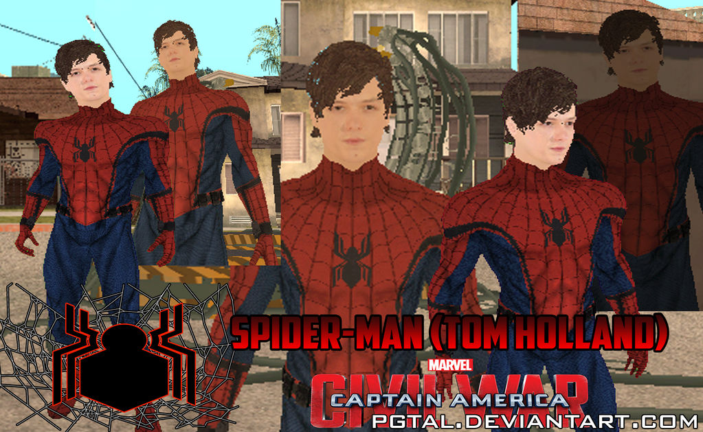 Spider-Man Civil War GTA SA Skin by PGTAL by PGTAL on DeviantArt