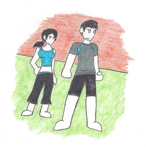 The Wii Fit Trainers are ready for battle!