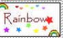 rainbow stamp