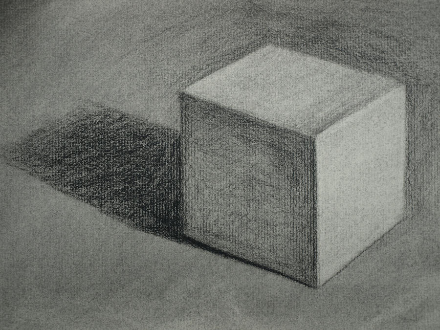 Cube Value Example Drawing Cube in Value by Sarienne on DeviantArt