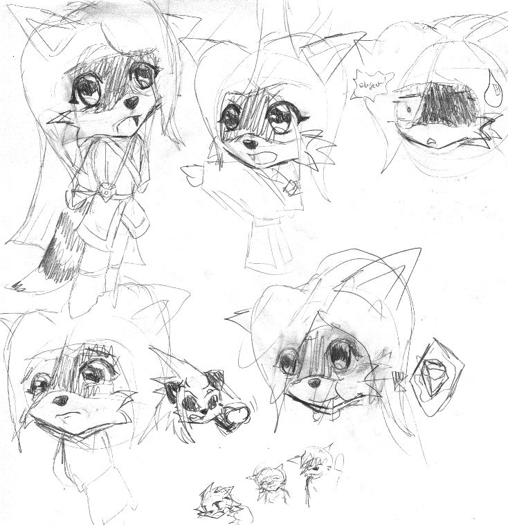 sarah the racoon, sketches by slimEGGMAN on DeviantArt