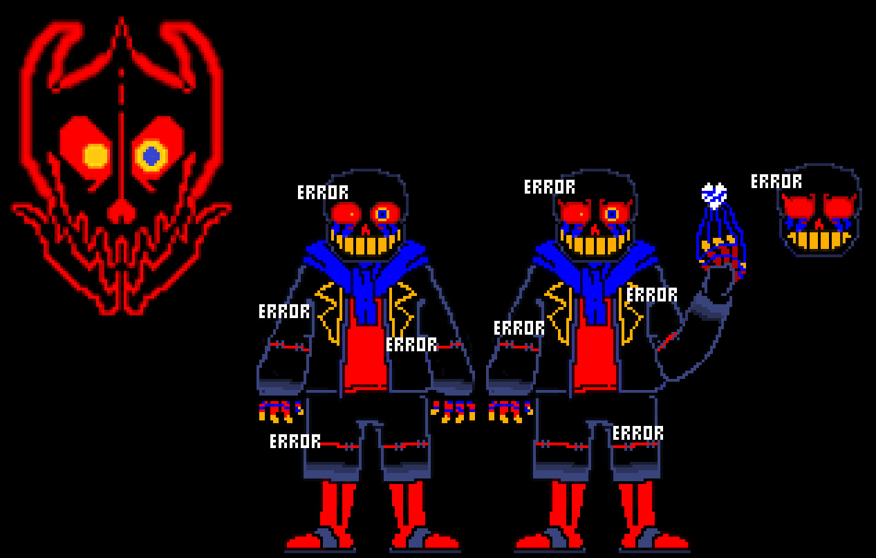 Error Dust Underverse - Error Sans + Gaster Blaster by JithGaming on DeviantArt