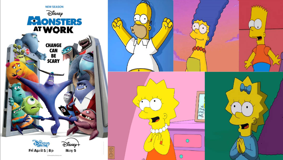 The Simpsons Raspberry Monster Simpson Family Reacts New Season Monsters At Work by Colmodo on DeviantArt