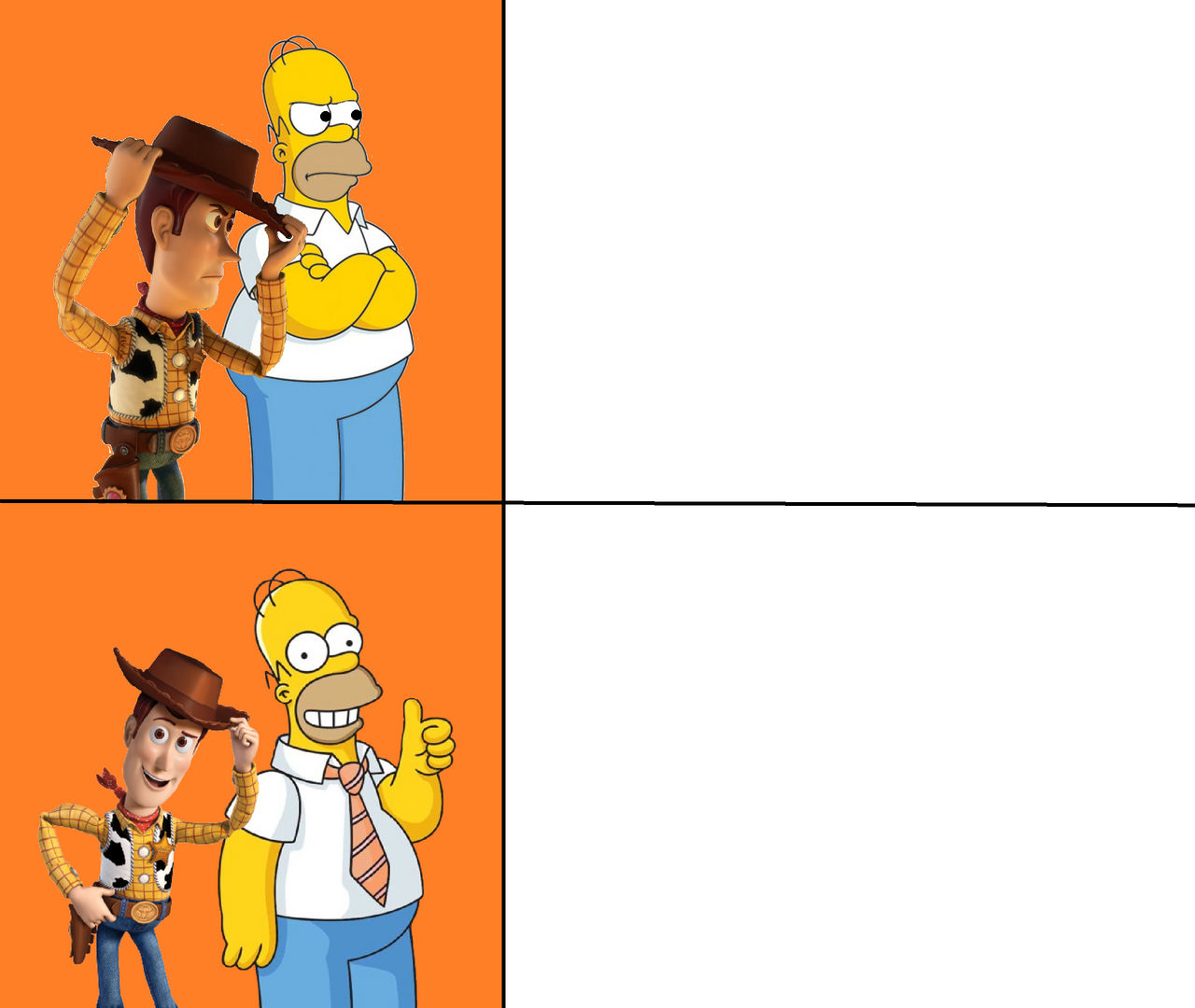 Homer and Woody Drake Meme by Colmodo on DeviantArt