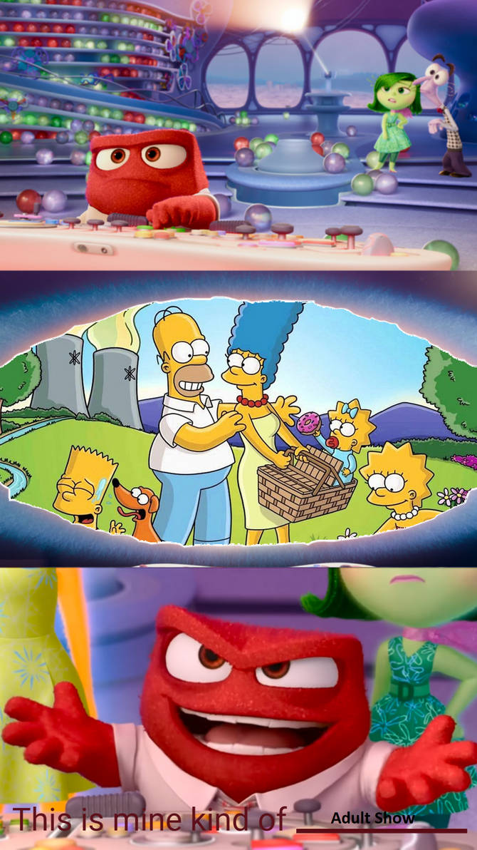 Anger Likes The Simpsons by Colmodo on DeviantArt