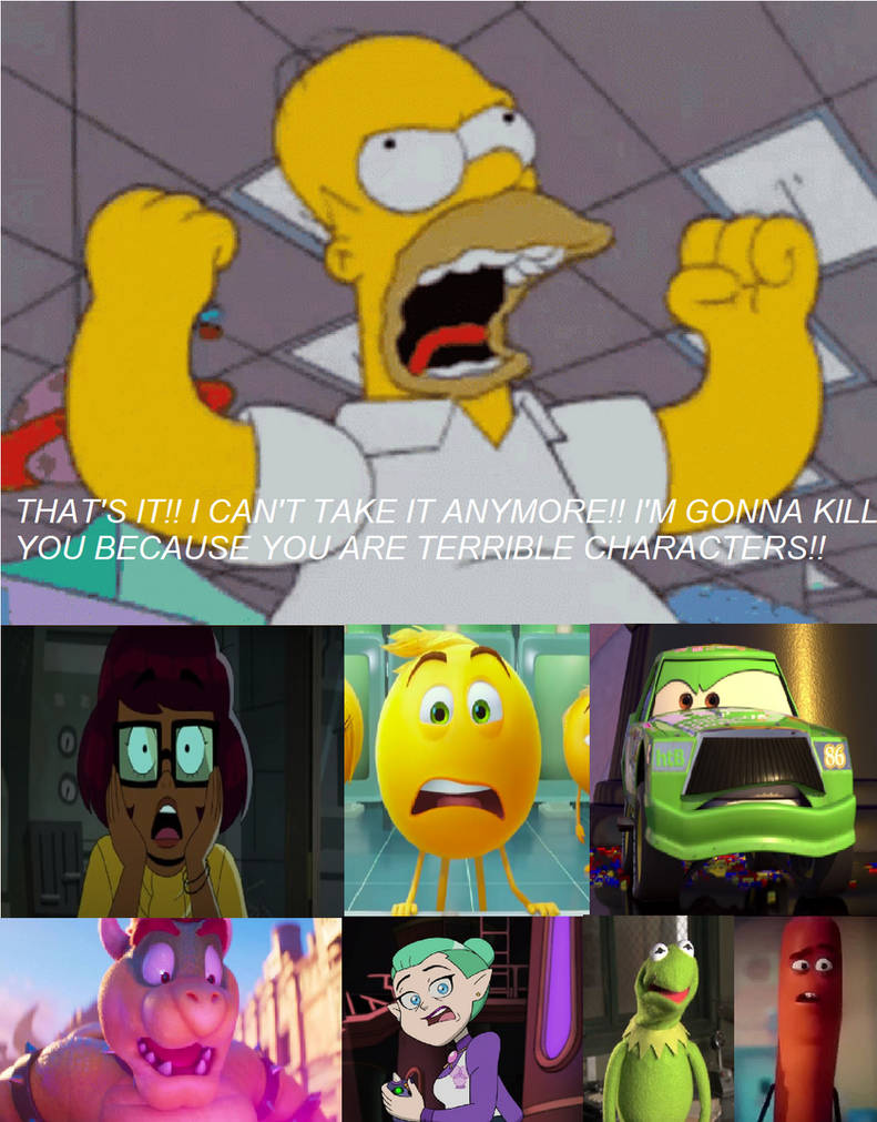 Homer Rage Rising Homer Gets Angry at Terrible Characters by Colmodo on DeviantArt