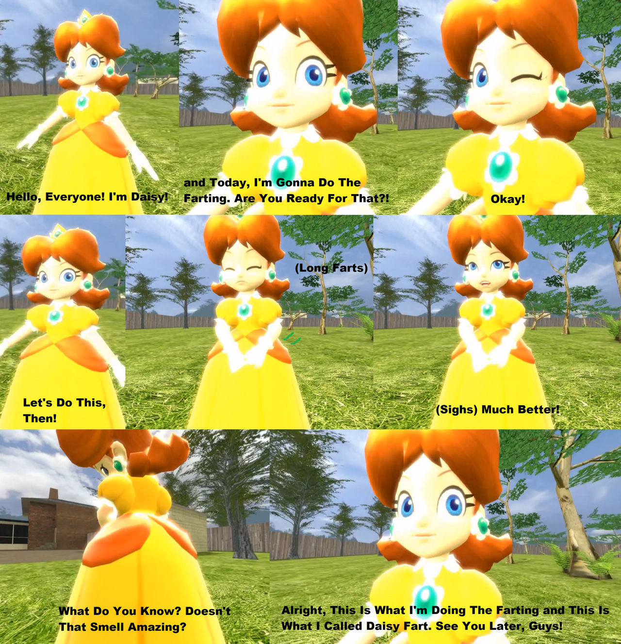 Princess Daisy Farting (Comic) by Colmodo on DeviantArt