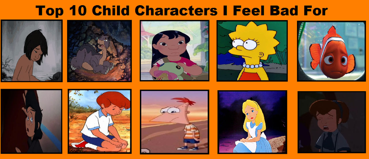 Chiled Character My Top 10 Child Characters I Feel Bad For by Colmodo on DeviantArt